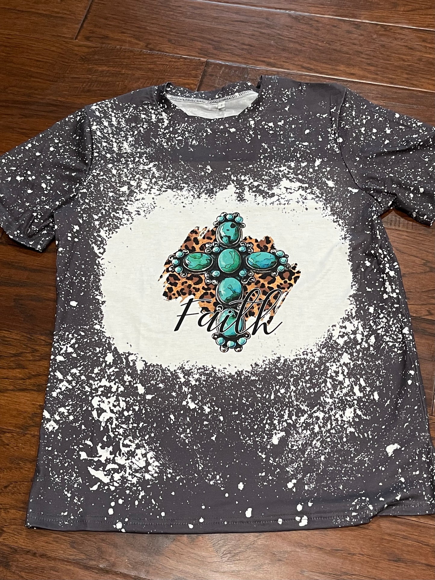 Faith Faux Bleached Tee
