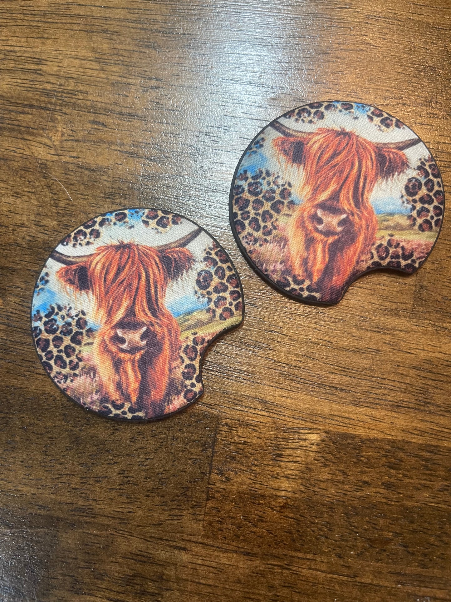 Highland Cow Car Coaster