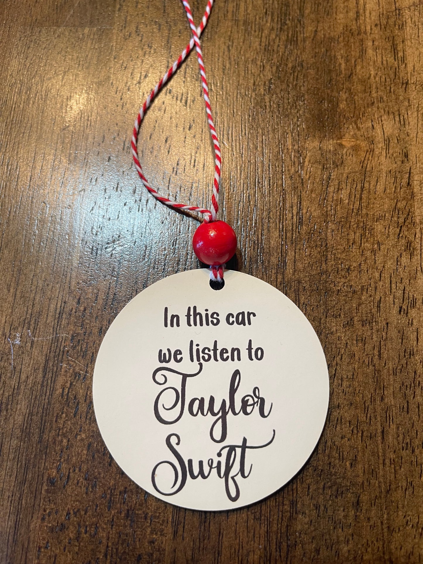 Taylor Swift Double Sided Car Charm