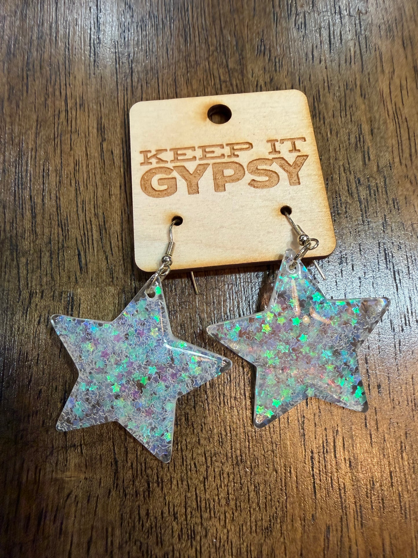 Keep It Gypsy Iridescent Star Earrings
