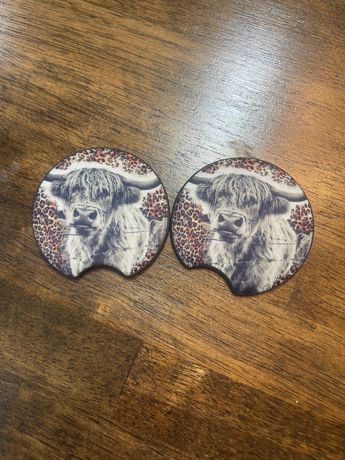 Highland Cow Car Coaster