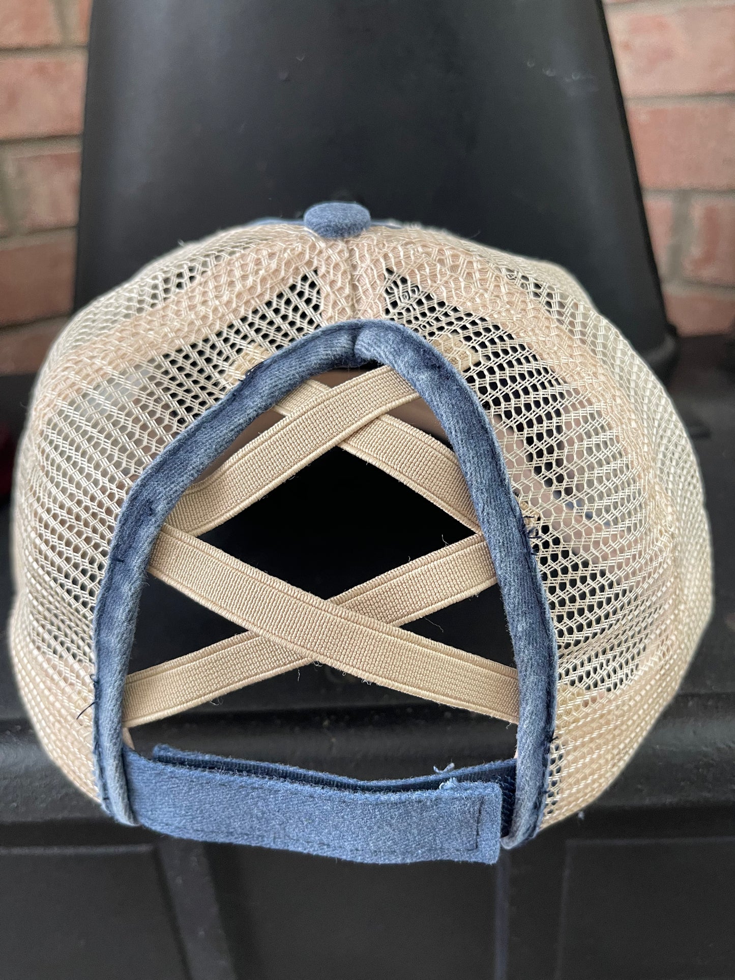 Women’s Denim Ponytail Cap with Howdy Patch