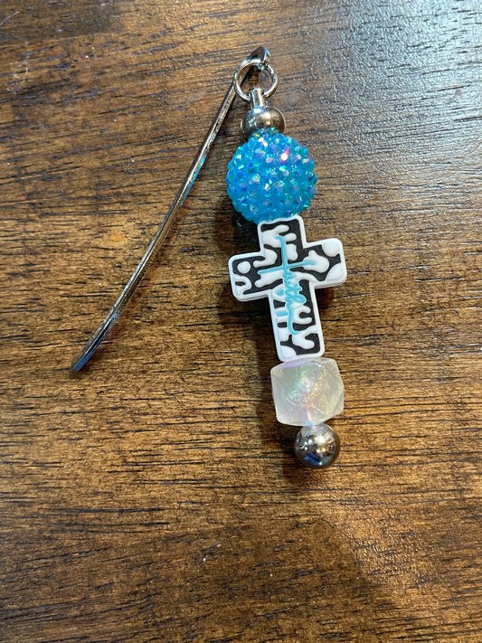 Faith Cross Beaded Bookmark