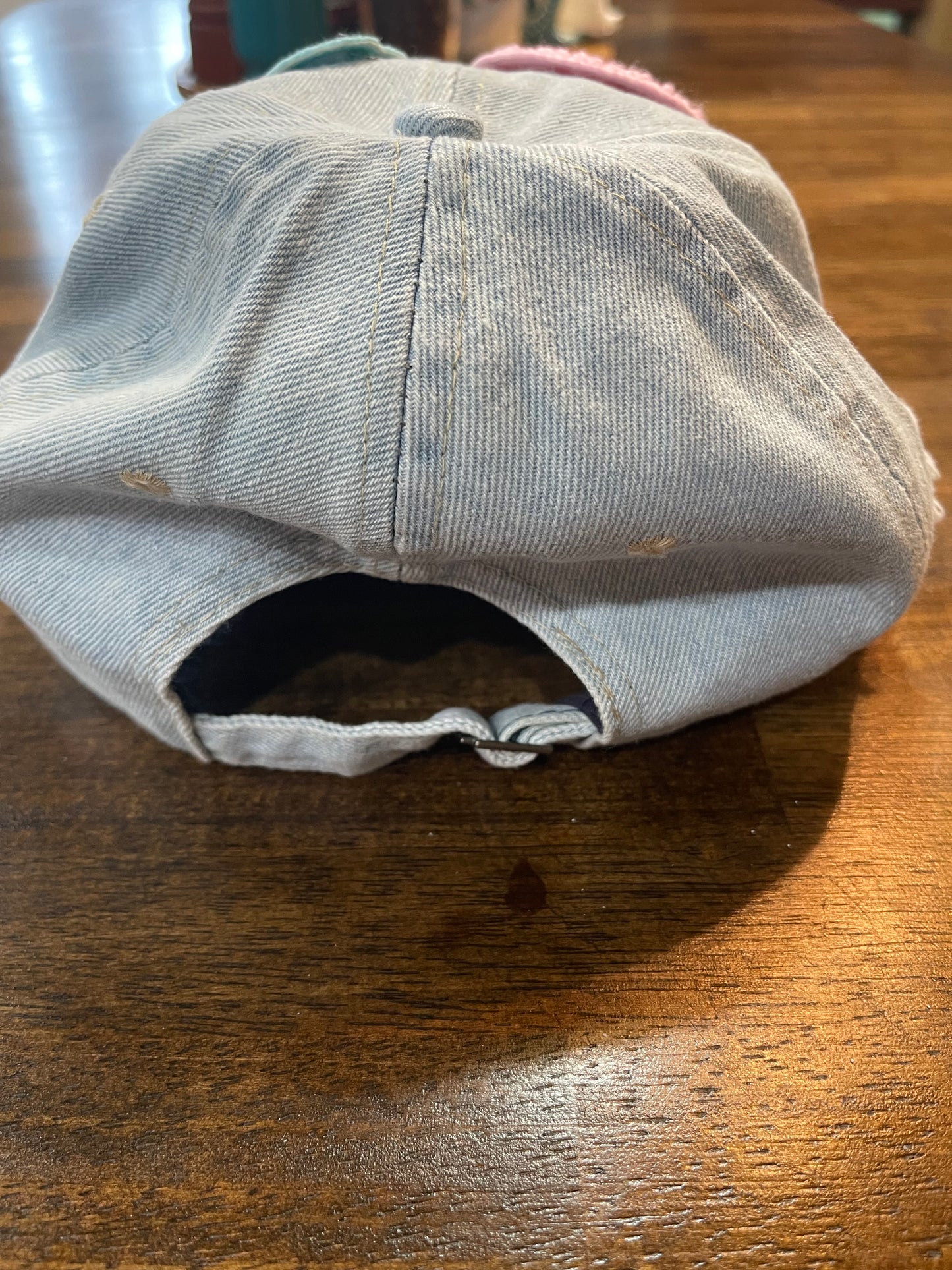 Distressed Denim Jeep Cap