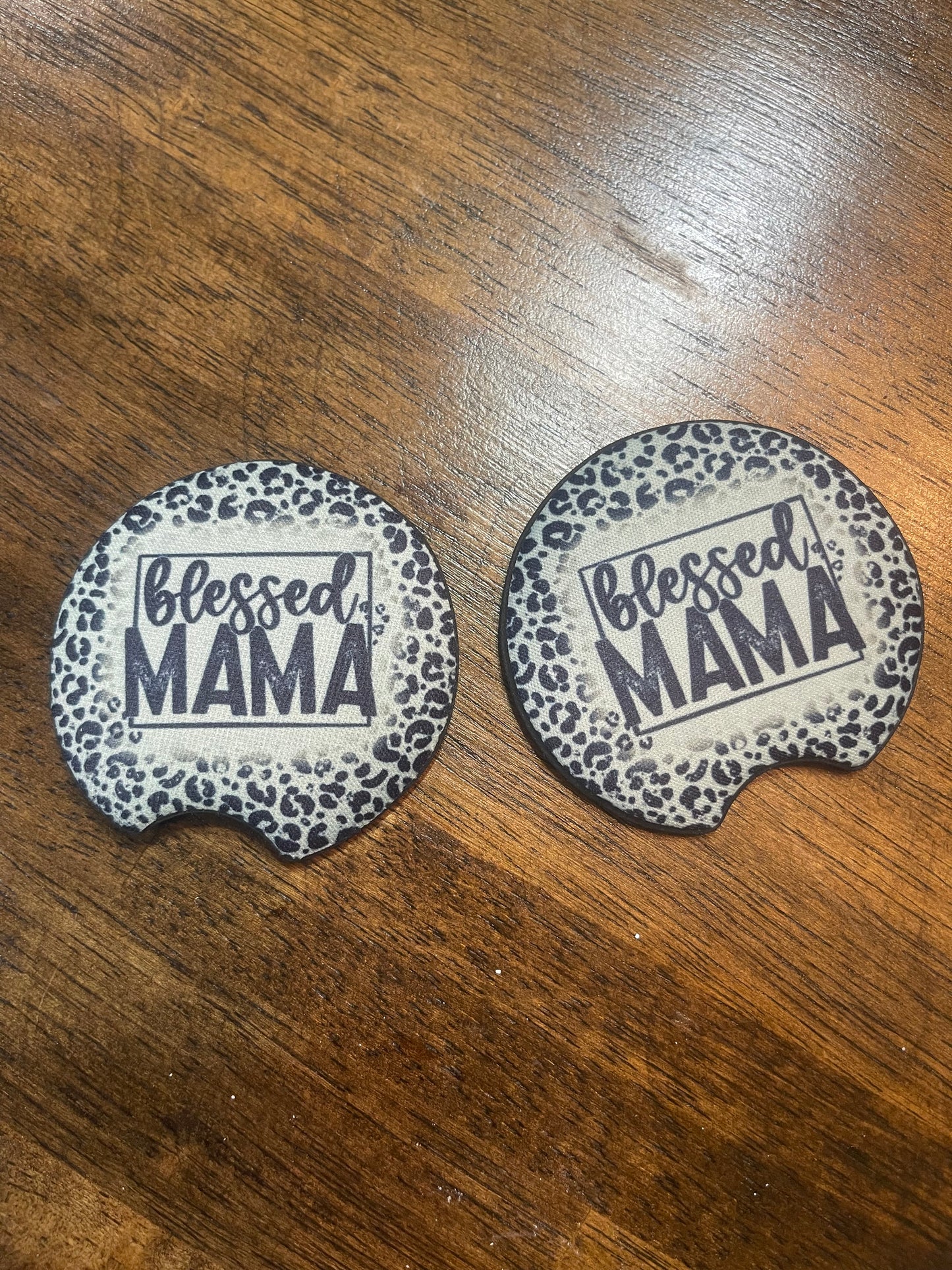 Blessed Mama Car Coaster