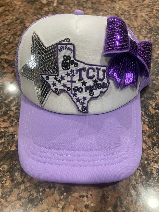 TCU Lavender Trucker Cap