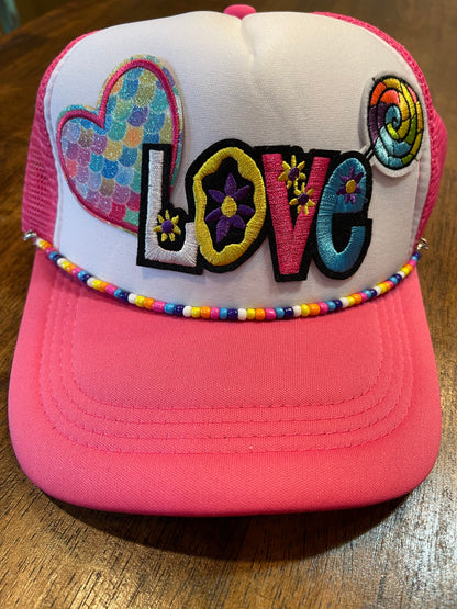 Love Trucker Cap With Chain