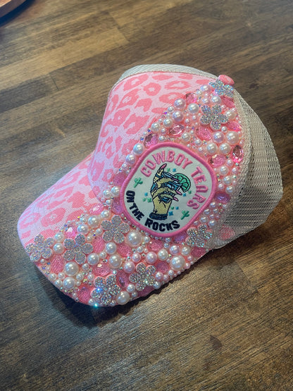 Cowboy Tears Bling Ponytail Trucker Cap