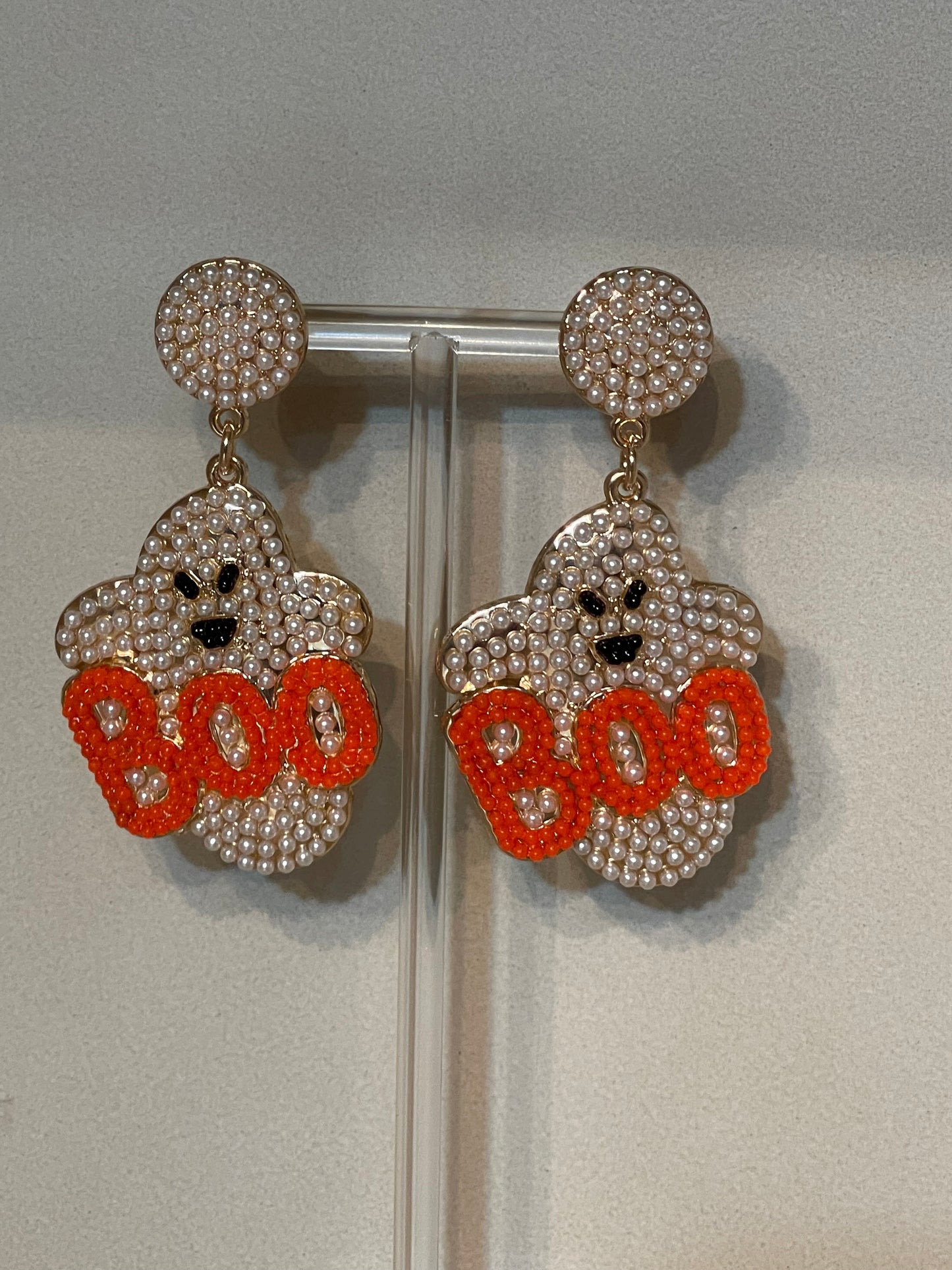 Boo Beaded Earrings