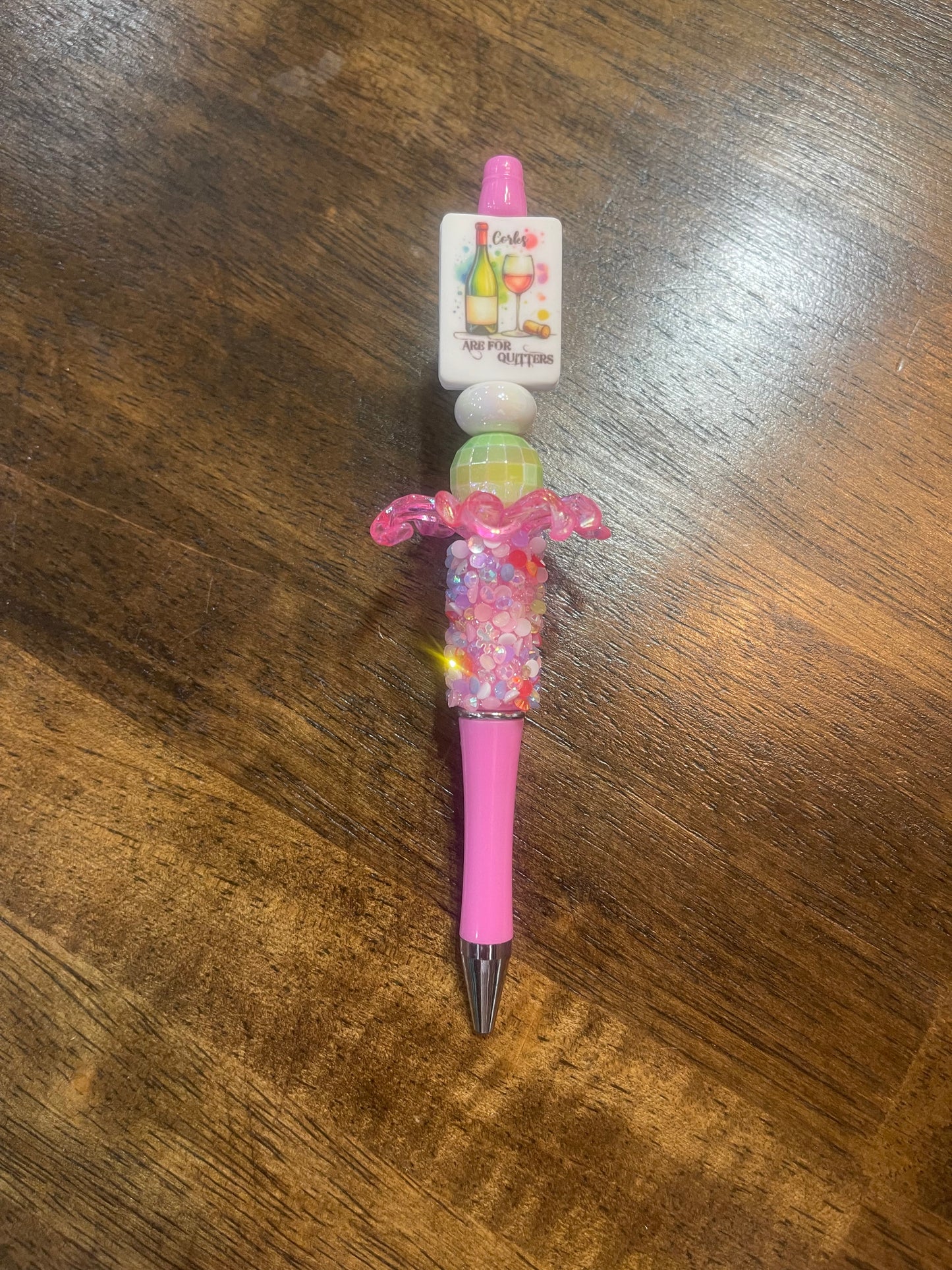 Corks are for Quitters Beaded Pen