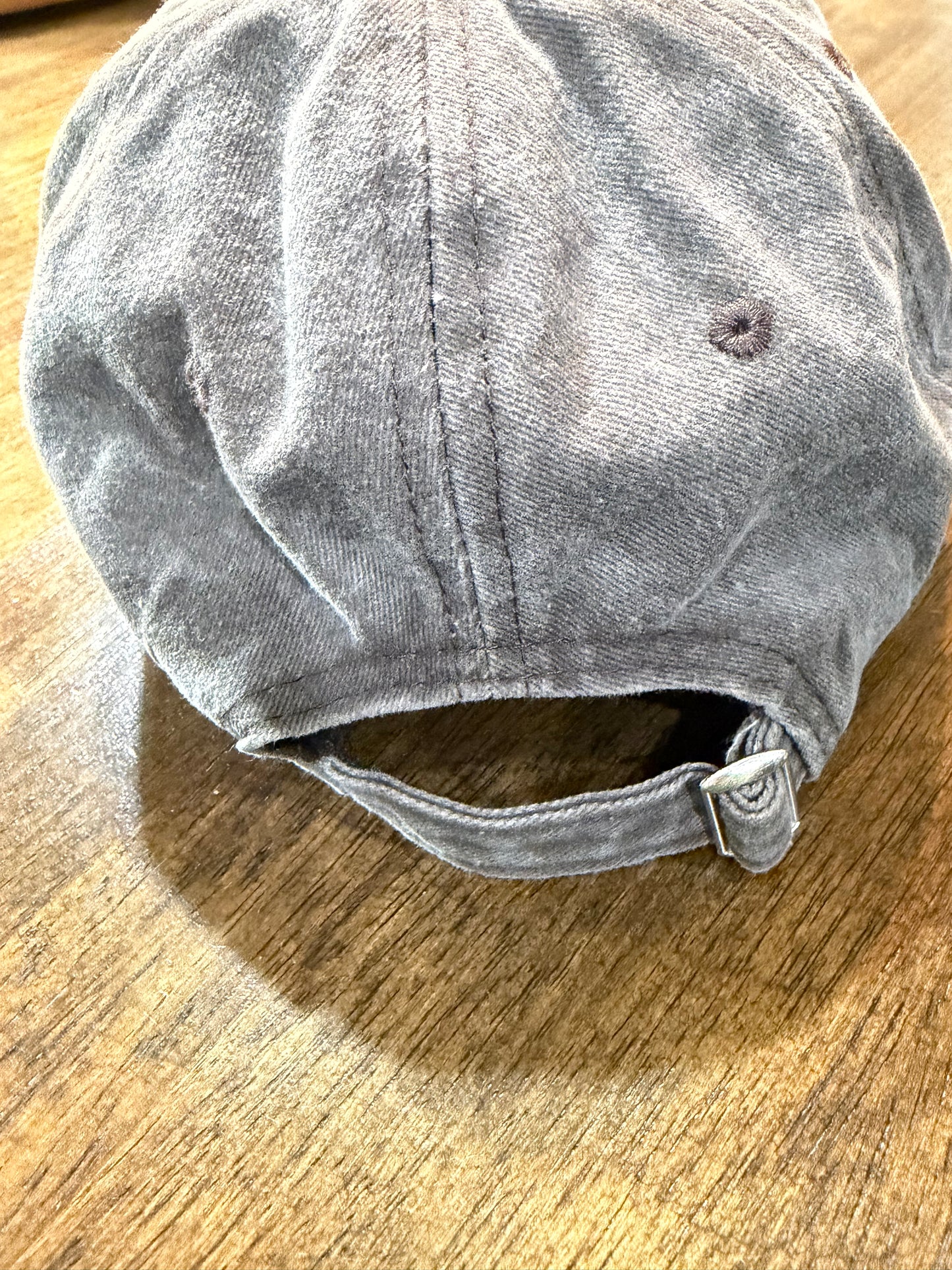 Brown Cap with Pumpkin & Turquoise Patch