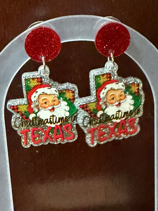 Christmastime in Texas Earrings