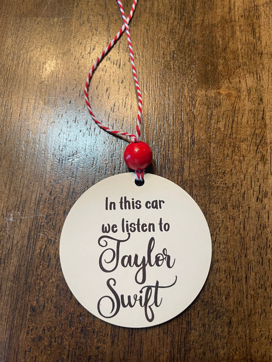 Taylor Swift Double Sided Car Charm