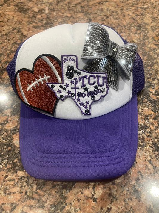 TCU Purple Trucker Cap