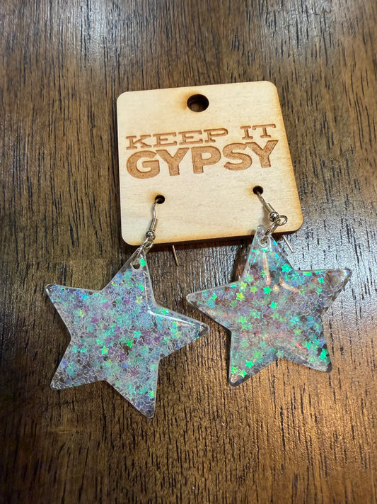 Keep It Gypsy Iridescent Star Earrings
