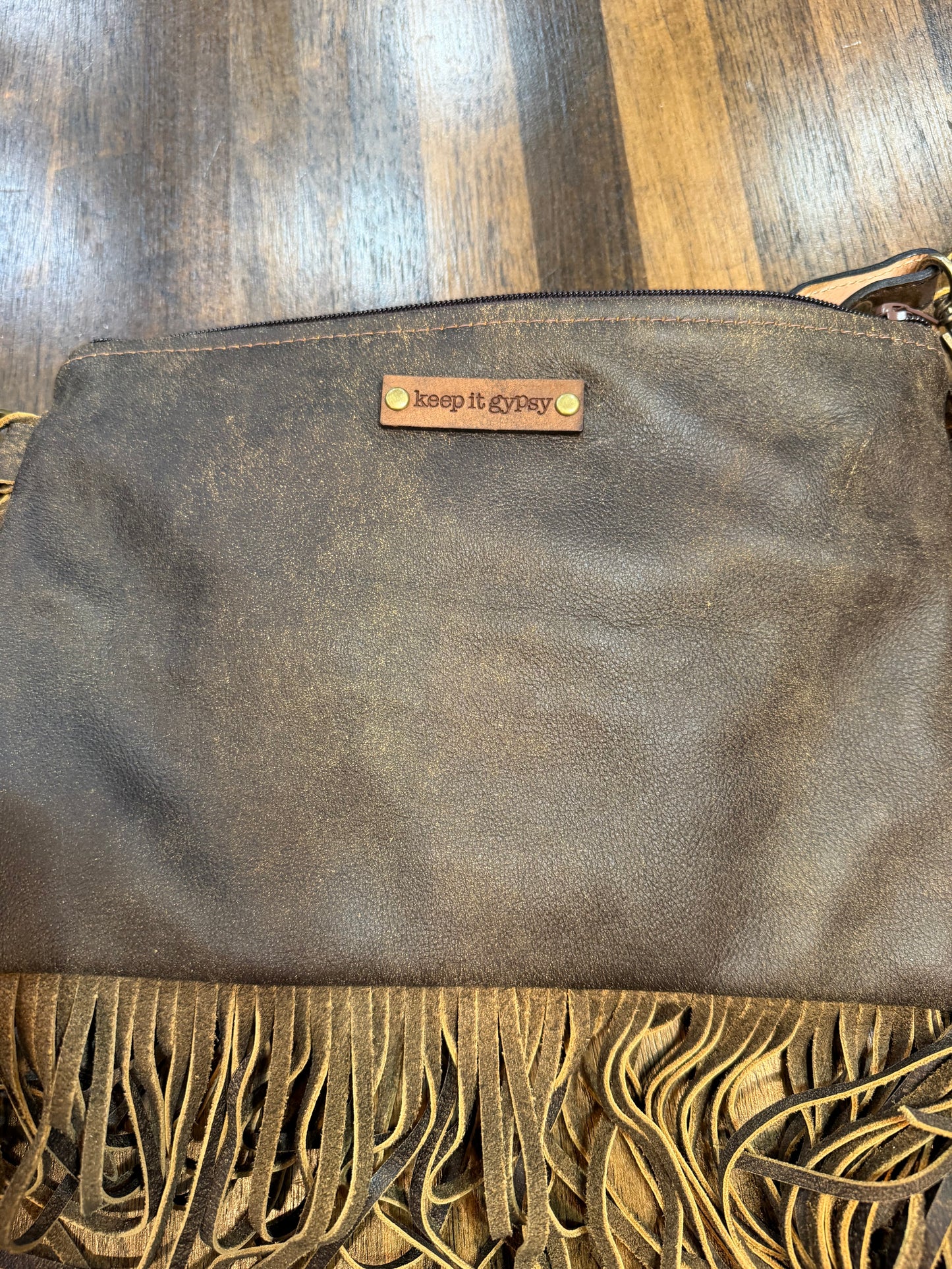 Keep It Gypsy Serape Fringe Crossbody Bag
