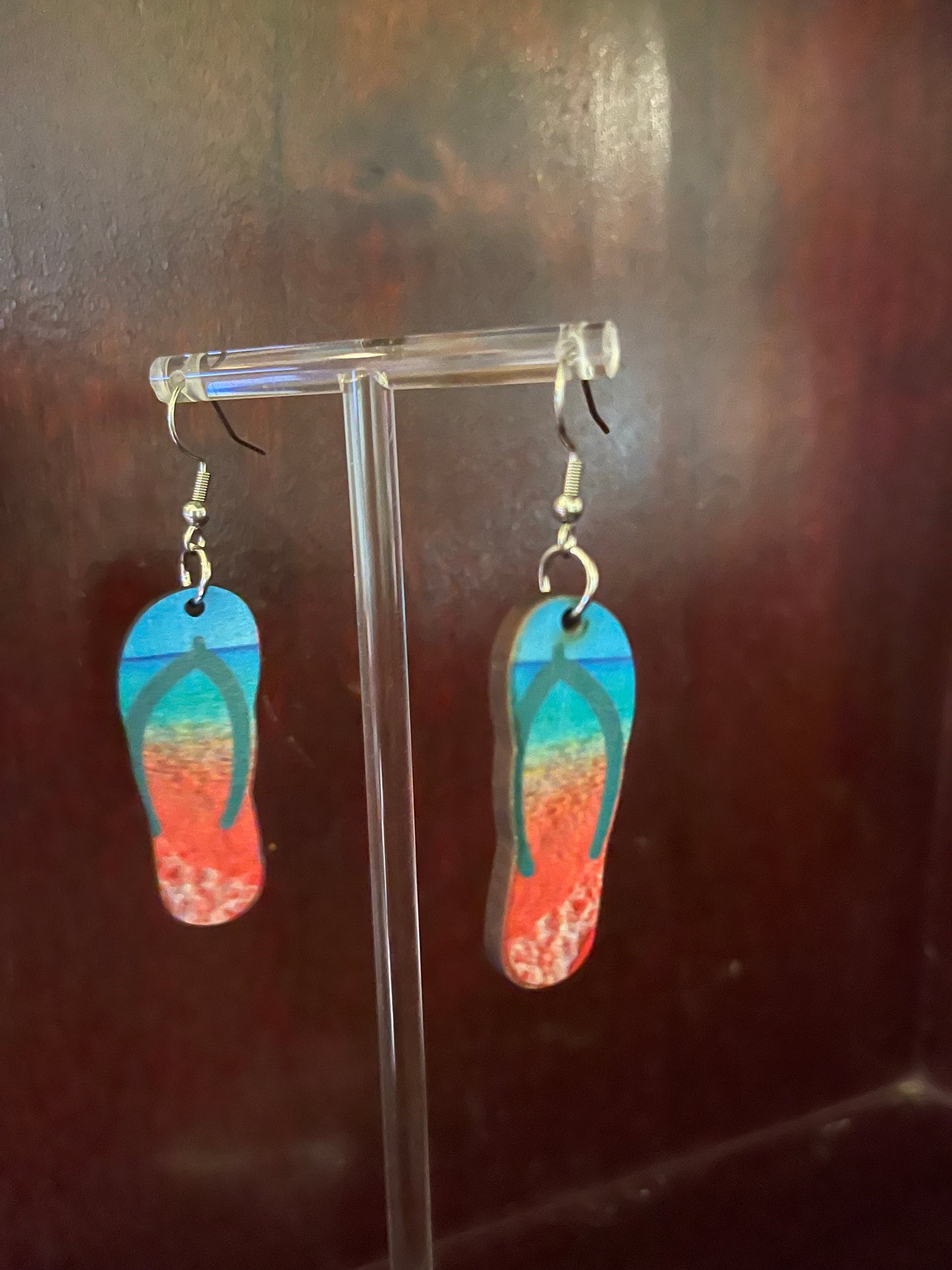 Boho Tropical Flip Flop Earrings