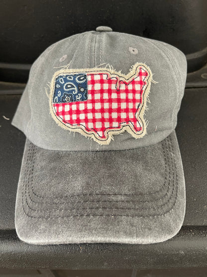 Women’s Grey Cap with USA Cap Patch