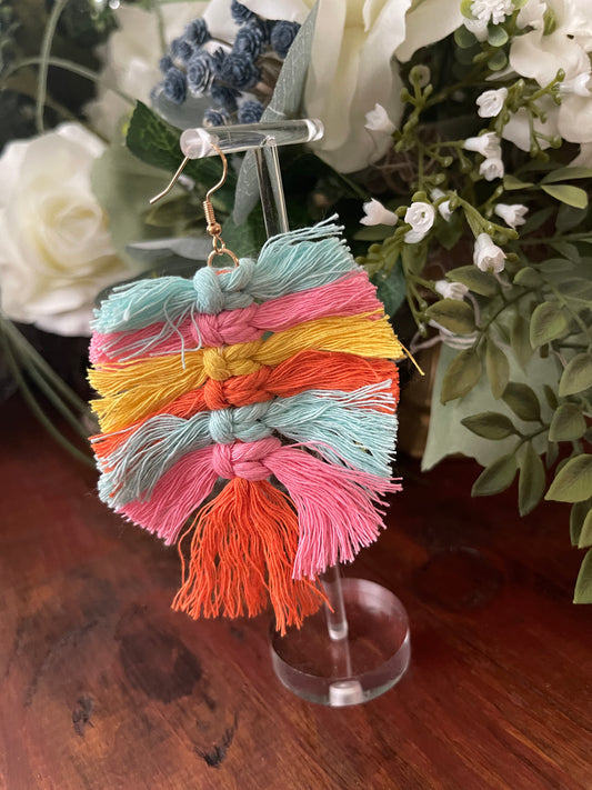 Pastel Tassel Earrings